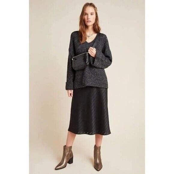 Anthropologie Maggie Bell Sleeve Sweater NWT New Wool Blend Oversized Small (A1) - Picture 4 of 12
